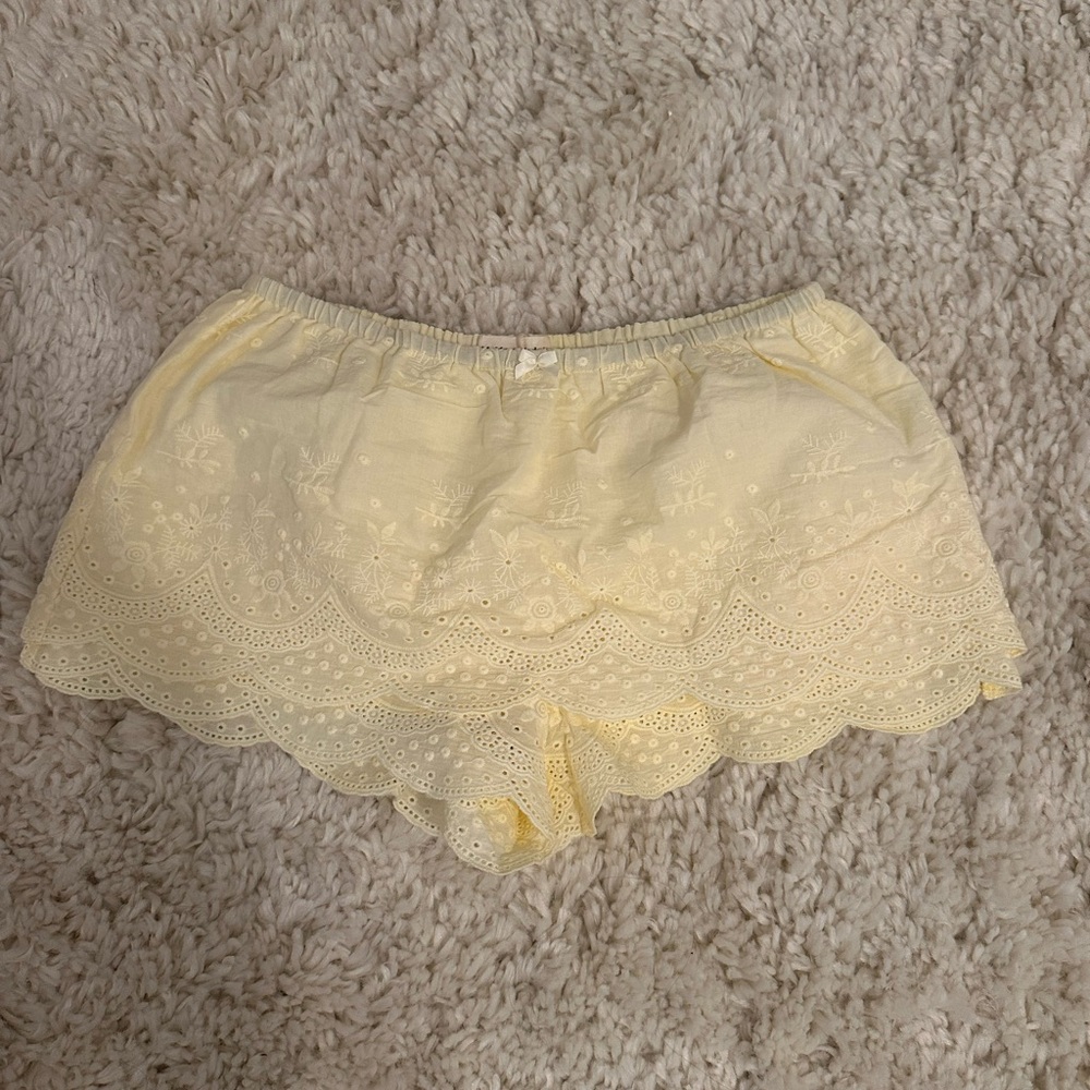 My Mum Made It Lace Skort- Lemon